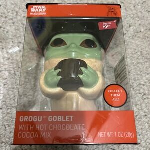 Collectible Star Wars Grogu (with Cup) Goblet with Hot Cocoa Mix (1oz), 12oz Cup